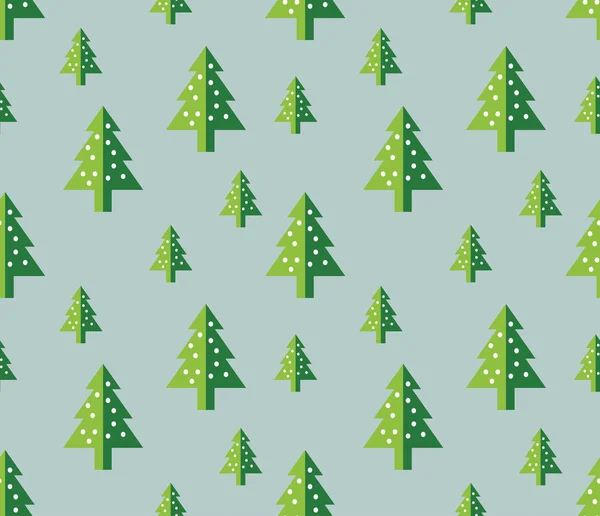 クリスマス ツリー正月グリーティング カード/壁紙の背景のシームレスなパターン。ベクトル図. — ストックベクタ