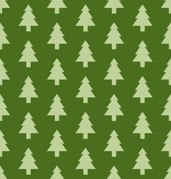 Julgran sömlösa mönster för nyår Gratulationskort/tapet bakgrund. — Stock vektor