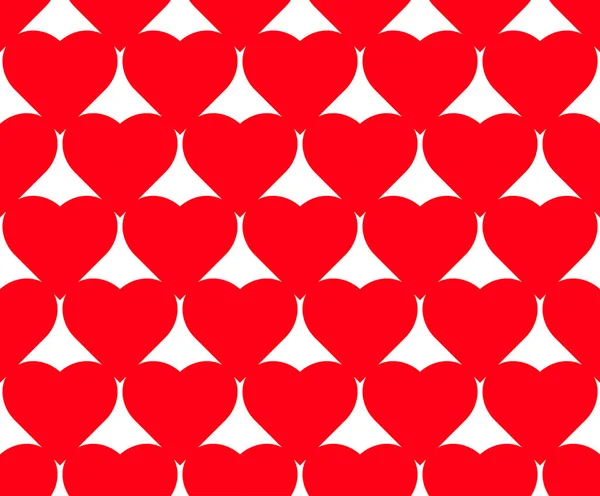 Hart vector naadloze patroon op witte achtergrond, afbeelding afbeelding voor Valentijnsdag, Moederdag, bruiloft uitnodigingskaart. — Stockvector