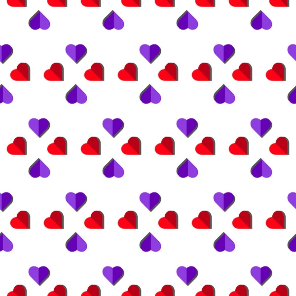 Hart naadloze patroon voor Valentijnsdag, Moederdag, bruiloft uitnodigingskaart. liefde concept behang/textuur. — Stockvector
