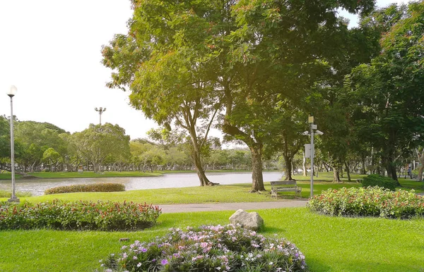 Parque Jardín Formal Paisajeado . —  Fotos de Stock
