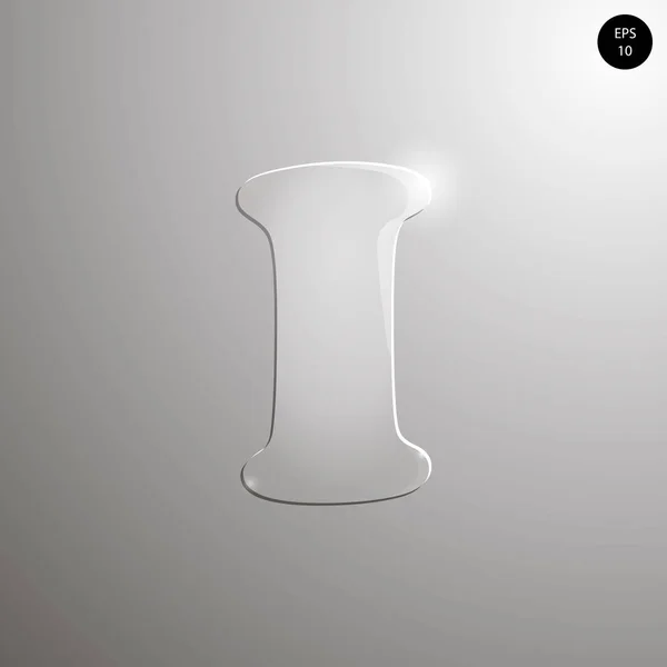 Cam alfabe. Sayılar ve semboller. Materials.Vector resimde mektubun dokulu ben