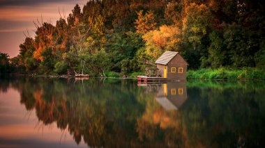 Zalesie, Slovakya 'daki küçük su değirmeni.