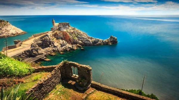 Portovenere Liguryjskim Cinque Terre Włochy — Zdjęcie stockowe