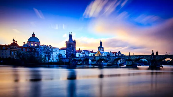 Praha Karlův Most Ránu Česká Republika — Stock fotografie