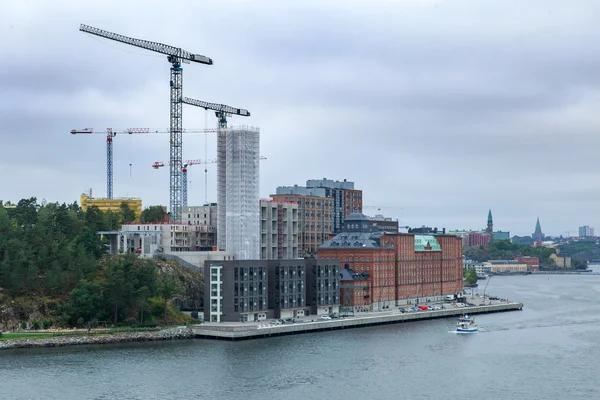 Строящиеся здания, Стокгольм — стоковое фото