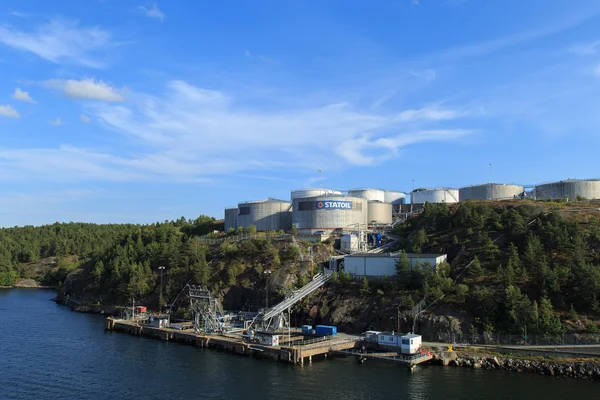 Stockholm, İsveç - 01 Eylül 2016: Statoil yakıt şirketi Stokholm, İsveç.