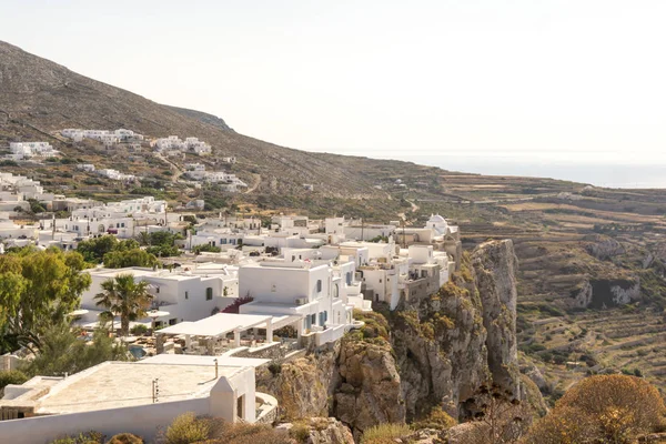 A cidade de Chora na ilha de Folegandros — Fotografia de Stock