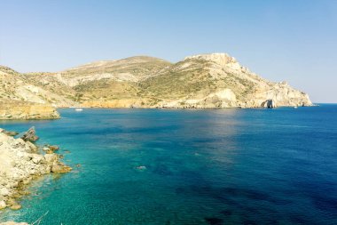 Görünüm Agali Coast, Folegandros Adası