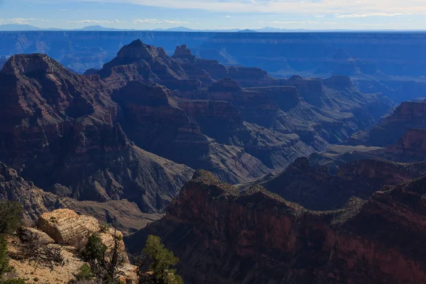 Büyük Kanyon üzerinden Kuzey jant, Arizona, BM etkileyici peyzaj — Stok fotoğraf