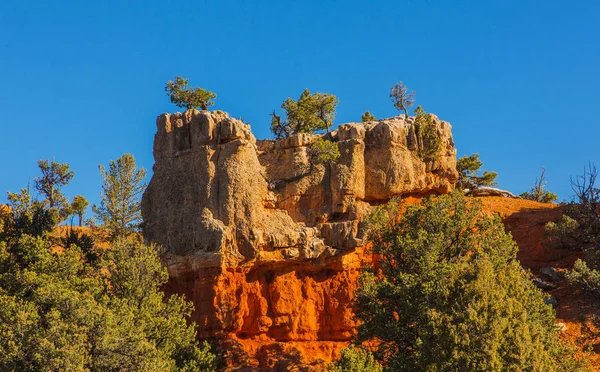 Çekici kaya oluşumu. Hoodoos Bryce Canyon Milli Parkı'nda.