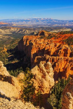 Pitoresk kaya oluşumu. Bryce Canyon Milli Parkı. Utah, BM