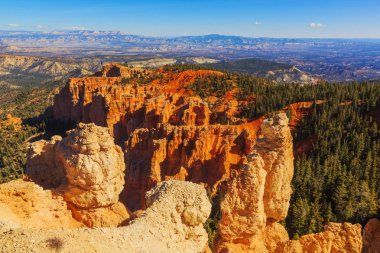 Mükemmel kaya oluşumu. Bryce Canyon Milli Parkı. Utah, birim
