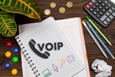 Ofis Masaları araçları ile ilgili notlar VoIP ile defter
