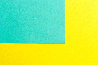 Sarı ve turkuaz kağıt doku arka plan rengi. Gidişli co