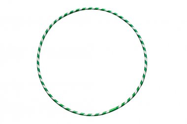 Hula Hoop gümüş yeşil closeup ile 