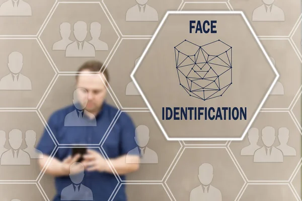 FACE IDENTIFICATION on the touch screen for log on to the networ
