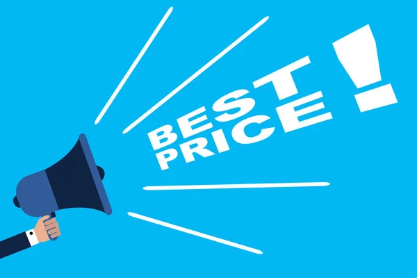 Megafon mit der Botschaft Best Price .Lautsprecher Best Price Words. Vektorillustration — Stockvektor