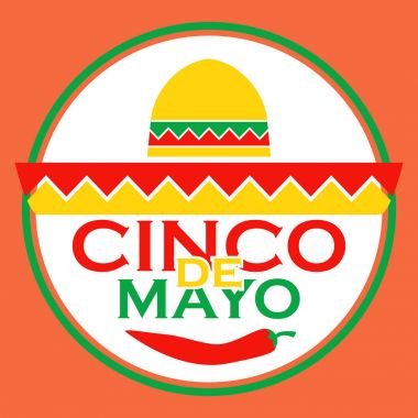 Cinco De Mayo ikonu. Vektör illüstrasyonu