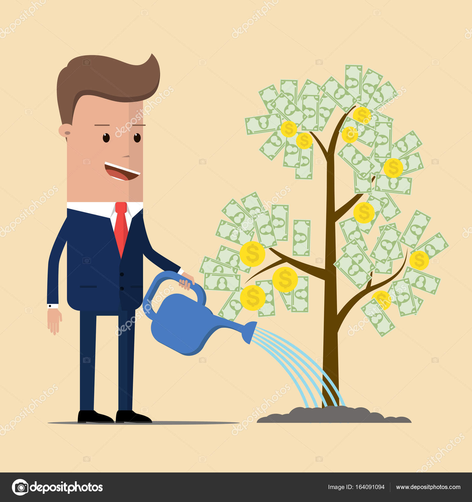 Pengusaha Adalah Penyiraman Pohon Uang Meningkatkan Pendapatan