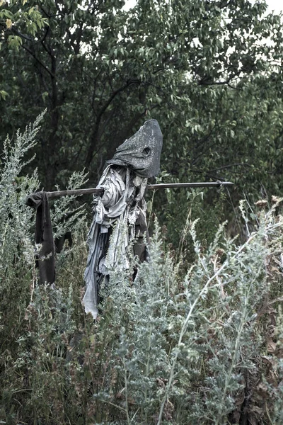 Bahçedeki korkunç korkuluk.