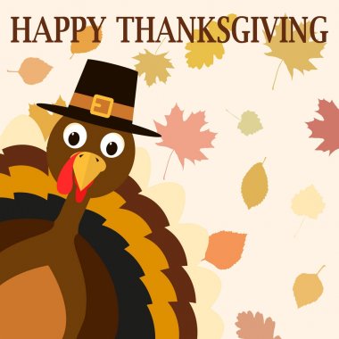 Mutlu Şükran günü kutlama Tasarla. Vektör çizim