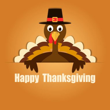 Happy Thanksgiving Celebration Design. Vector Illustration clipart