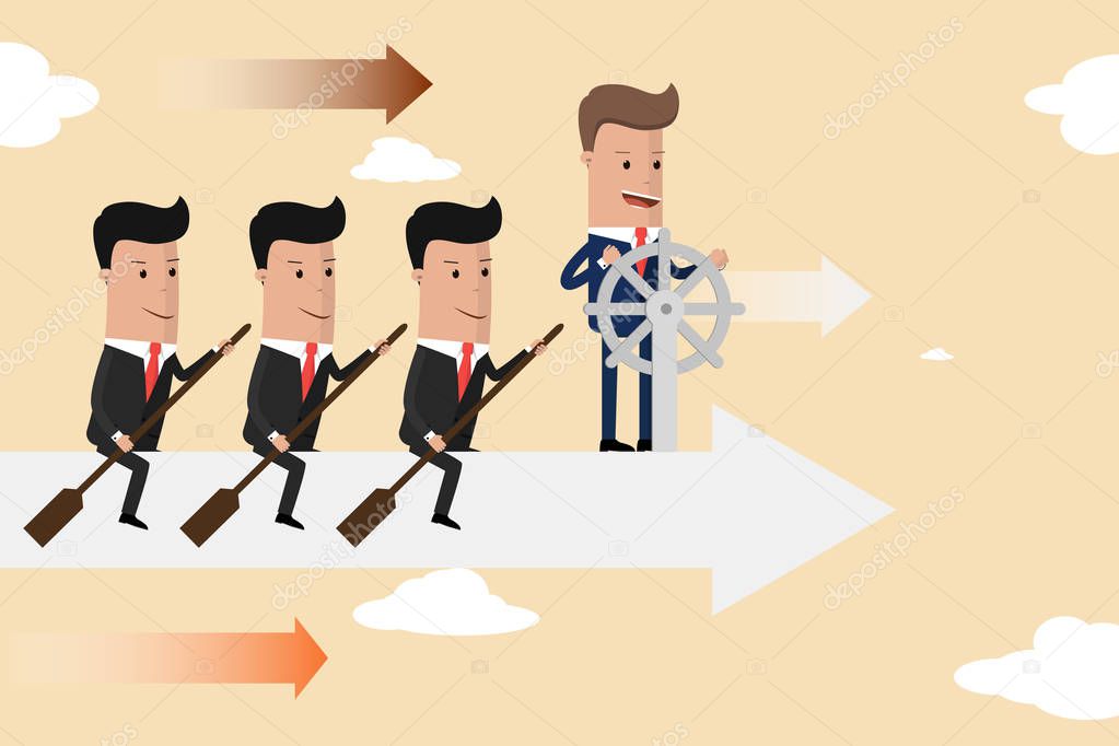 Teamwork. Business concept. Vector illustration