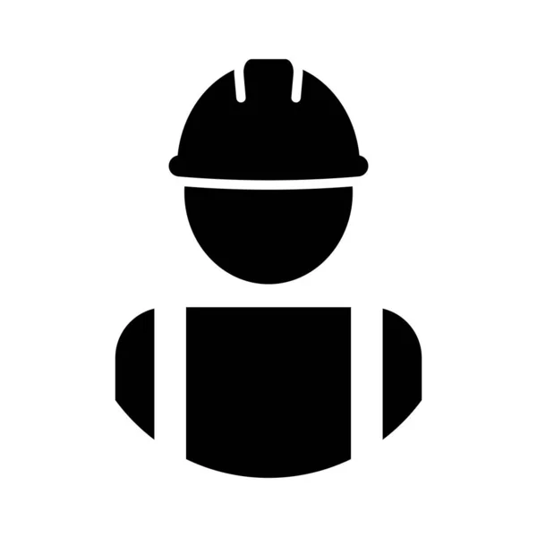 Worker Icon Construction Worker Icon Vector Illustration — Stock Vector