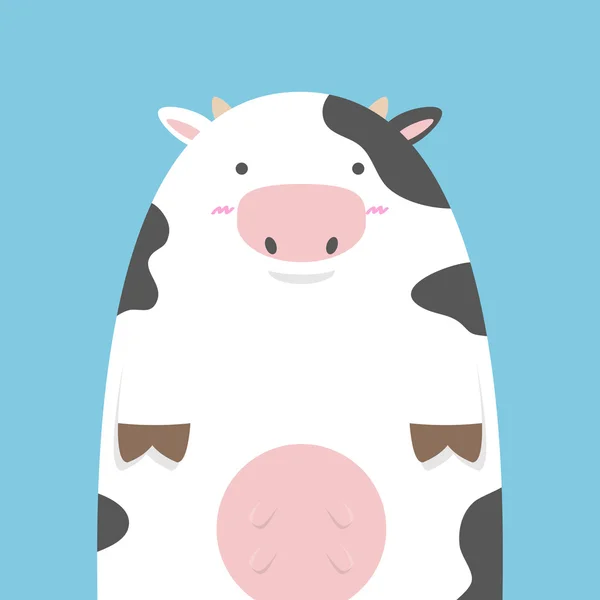 Mignonne grosse vache — Image vectorielle