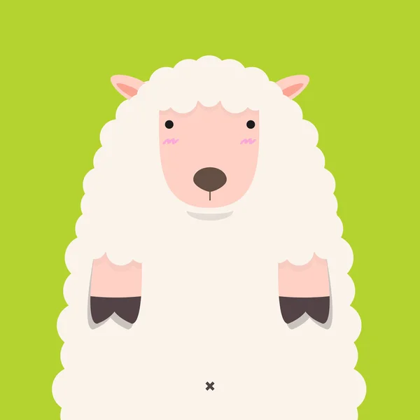 Mignon gros agneau — Image vectorielle