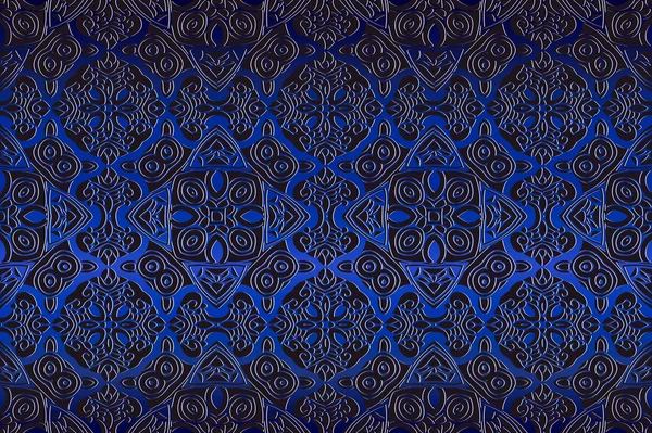 Textuur, achtergrond abstract reliëf symmetrisch patroon Victoriaanse stijl vectorillustratie — Stockvector