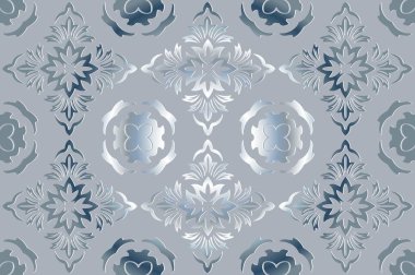 Platin retro arka plan, kabartma desen vintage Victoria tarzı