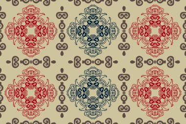 Renkli soyut dekoratif etnik seamless modeli. Kabile sanat. Dantel. Halk. Geometrik arka plan.