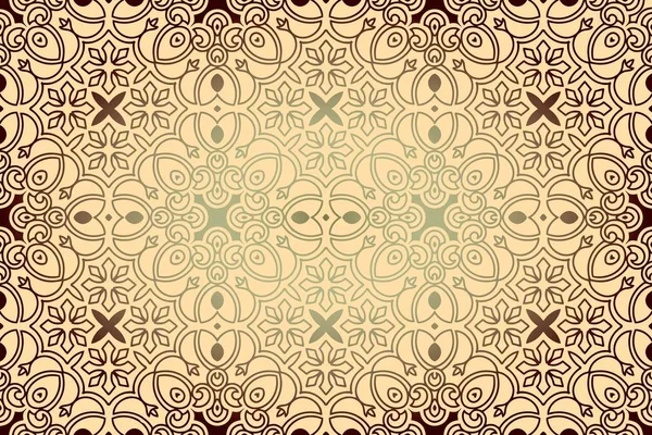 Abstrato vintage padrão retro openwork elementos de linhas em espiral — Vetor de Stock