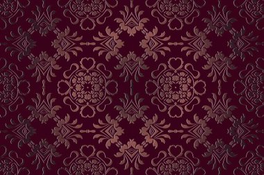 sorunsuz arka plan vintage kabarık Ajur desen bir burgundy yılında Victoria tarzı