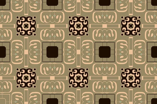 Abstracte symmetrisch patroon van de geometrische vormen van de etnische elementen van modern design — Stockvector