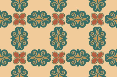 soyut simetrik desen Etnik öğeler geometrik şekiller modern tasarım