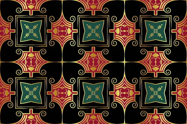 Sobre un fondo abstracto textura vintage color calado patrón de elementos geométricos de las figuras de estilo victoriano — Archivo Imágenes Vectoriales