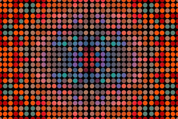 Absztrakt textúra minta dekoratív színes labirintus egy sötét háttér — Stock Vector