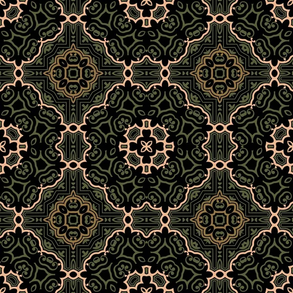 Damast nahtlose Muster. klassischer Luxus altmodischen Damast Ornament, königliche viktorianische nahtlose Textur für Tapeten, Textil — Stockvektor