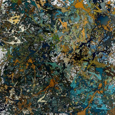 Kaotik sprey renk arka plan smear boyar ve noktalar izlemeler üzerinde beyaz bir doku bulanıklık