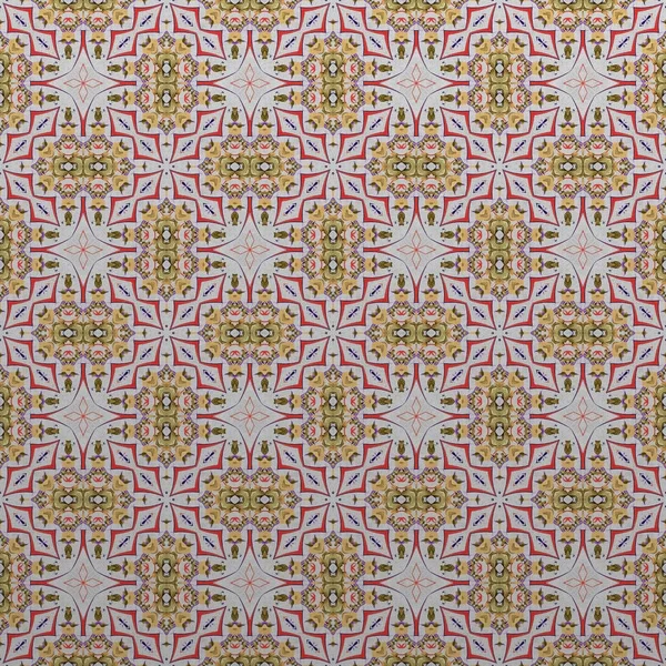 Kesintisiz renk desen süsleme elemanları ile geleneksel klasik beyaz raster arka plan. Geometrik oyma yinelenen. Çağdaş grafik tasarım