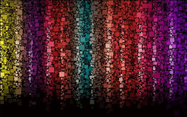 Soyut vektör arka plan blok geometrik dikdörtgen şekil unsurları yapılan renkli mozaik