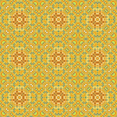 Sorunsuz raster desen oryantal tarzda psychedelic mozaik desen duvar kağıdı, arka planlar, halılar, halı için dekor için