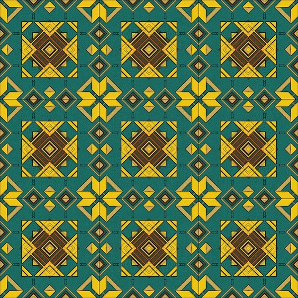 Patrón de trama sin costuras en estilo oriental mosaico psicodélico Patrón para papel pintado, fondos de escritorio, decoración para tapices, alfombra —  Fotos de Stock