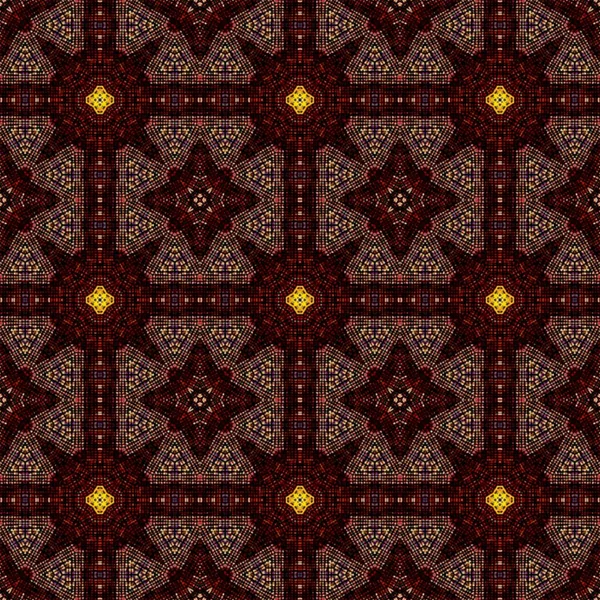 Nahtlose Rastermuster im orientalischen Stil psychedelische Mosaikmuster für Tapeten, Hintergründe, Dekor für Wandteppiche, Teppich — Stockfoto