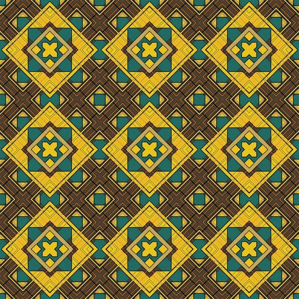 Motif raster sans couture dans un style oriental mosaïque psychédélique Motif pour papier peint, milieux, décor pour tapisseries, tapis — Photo