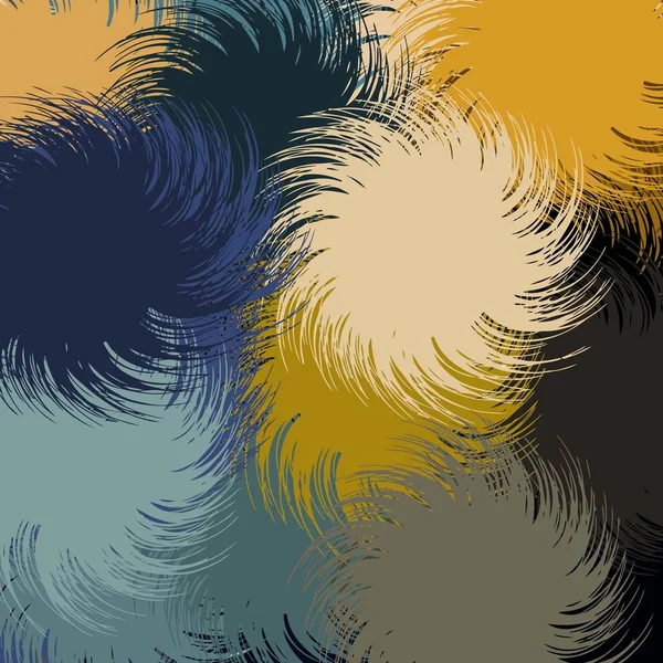 Abstract gekleurde grunge textuur van chaotische penseelstreken voor het ontwerp van behang, poster, illustratie — Stockvector