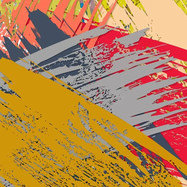 Textura Grunge Colorido Abstrato Pinceladas Caóticas Para Design Papel Parede —  Vetores de Stock